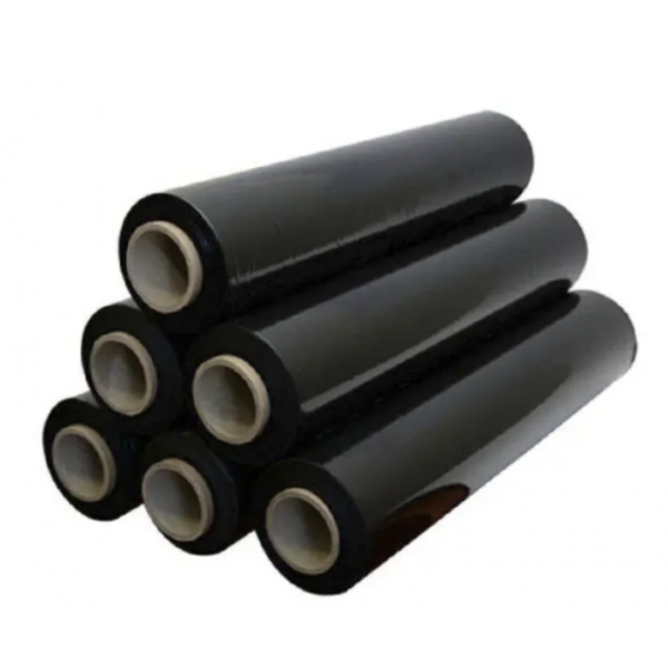 6 x Black Stretch Film Pallet Shrink Wrap 400mm x 260m 20 Microns