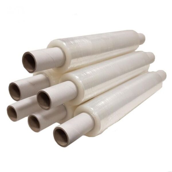 6 x Clear Extended Stretch Film Pallet Shrink Wrap 400mm x 110m 17 Microns