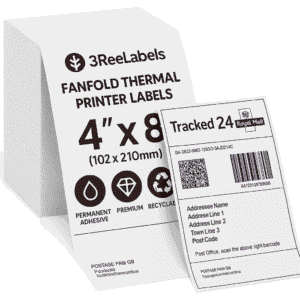 4x8 Labels — Affordable 102 X 210mm Labels, 640 Labels/Roll