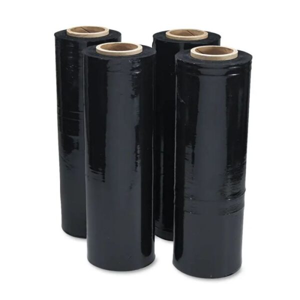 6 x Black Stretch Film Pallet Shrink Wrap 400mm x 260m 20 Microns - Image 3