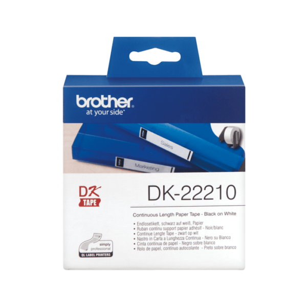 Brother DK-22210 DK Labels (29mm x 30.48m) Standard Address Labels (Continous) - Image 2