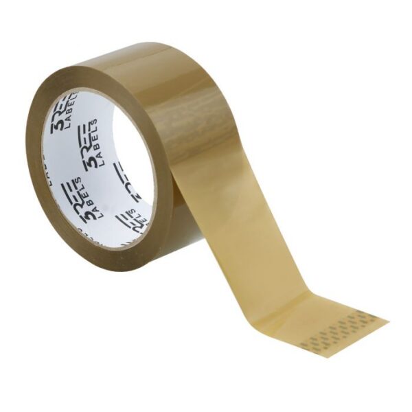 3REE Packaging Tape 48mm x 68m Brown Pack of 6 - Image 5