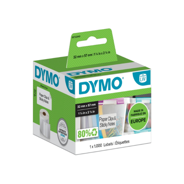 Dymo 11354 (S0722540) Original White Multi Purpose Labels 57mm x 32mm