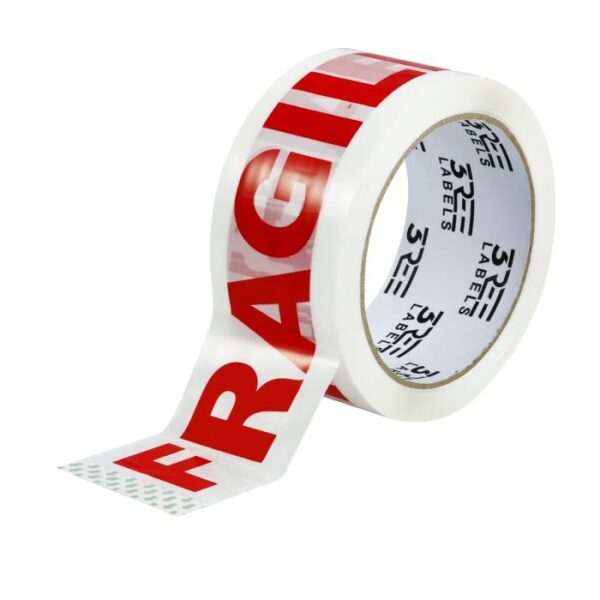 3REE Packaging Tape 48 mm x 68 m Fragile Pack of 6 - Image 3