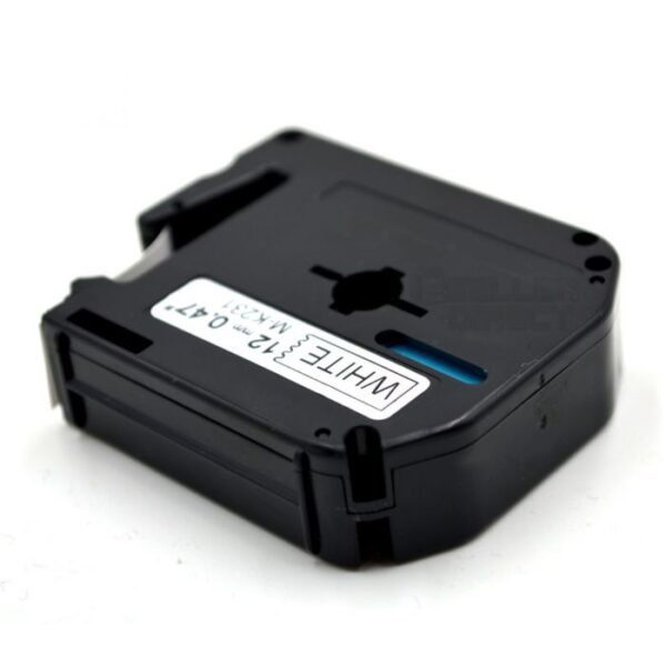 Label Tape Compatible with Brother M-K231 MK231 P-Touch Laminated 12MM x 8M (Black on White)