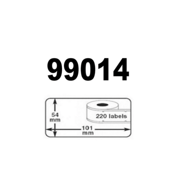 Dymo 99014 / S0722430 Compatible Labels, 101mm x 54mm, 220 Labels, White, Permanent - Image 2