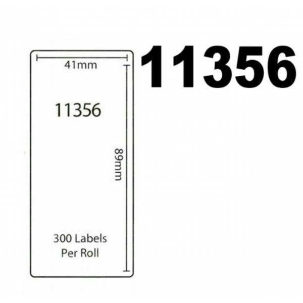 Dymo 11356 / S0722560 compatible labels, 89mm x 41mm, 300 labels, white, removable - Image 2