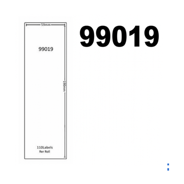 Dymo 99019 / S0722480 Compatible Labels, 190mm x 59mm, 110 Labels, White, Permanent - Image 2