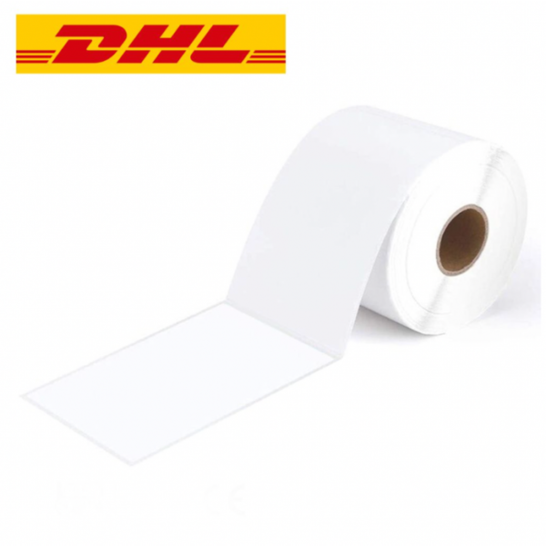 Zebra Compatible DHL Shipping Labels 4 x 6" 100mm x 150mm, 250 Labels, White Direct Thermal Labels, Permanent - Image 2