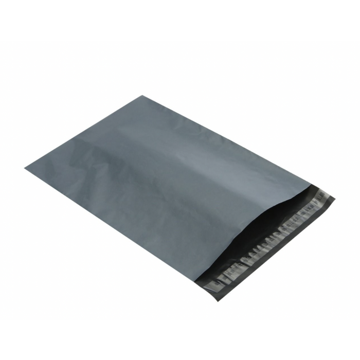 Grey Recycled Strong Postage Poly Mailing Bags 12 x 16” (300mm x 420mm) – Pack of 100 Polybags - Image 2